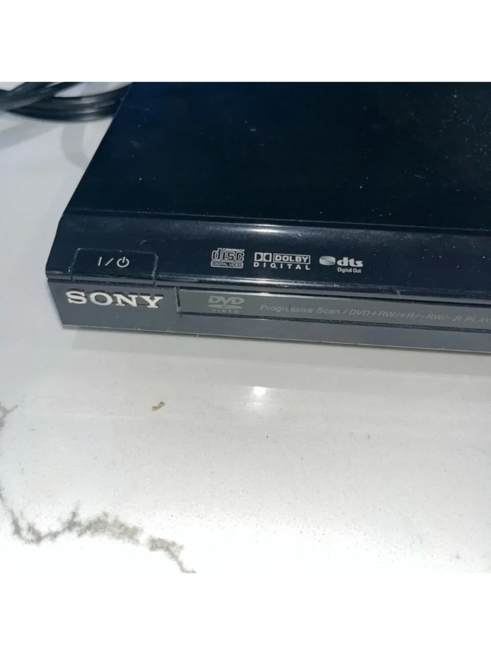 Sony Black DVD Player with Composite AV Cables